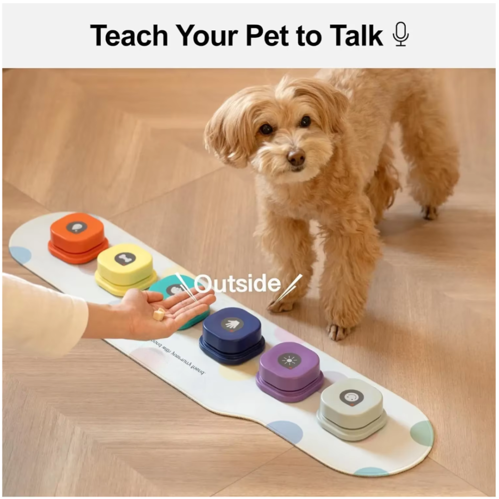 TalkiPaws Smart Button Set – Teach Your Pet to Speak with a Paw